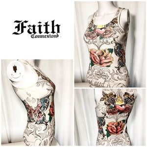 Faith Connextion Embellished Tank Top
